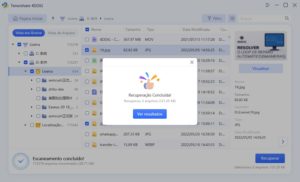 Tenorshare 4DDiG - tela de recuperação concluída