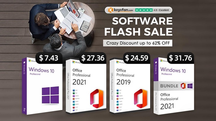 Software Flash Sale Keysfan - Windows e Office