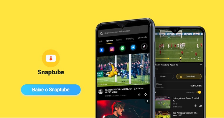 baixar o snaptube - download de vídeos e músicas