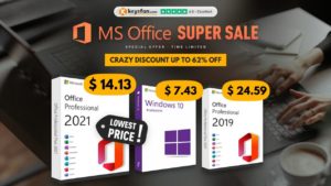 Office 2021 genuíno custando só $ 14,13! O Windows 10 por apenas US $ 7,43 na Keysfan!