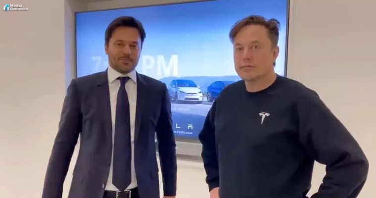 Fábio Faria e Elon Musk