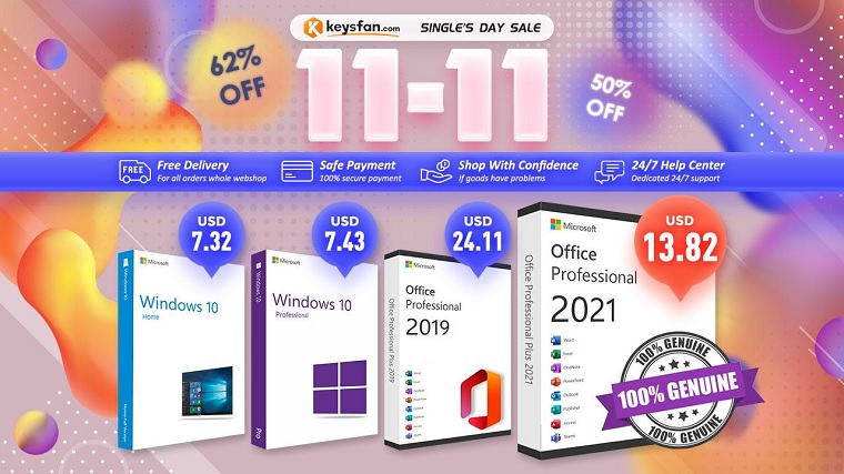 Tempestade de Ofertas 11.11 KeysFan - Comprar software com desconto