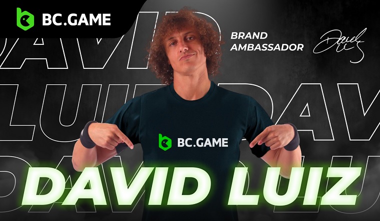 Jogador David Luiz é garoto propaganda da BC.Game