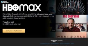 HBO Max no Prime Video