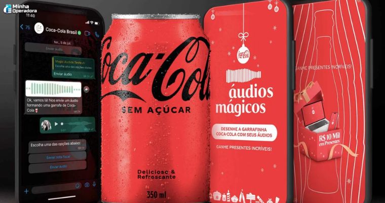 Foto oficial da Campanha Áudios Mágicos da Coca-Cola