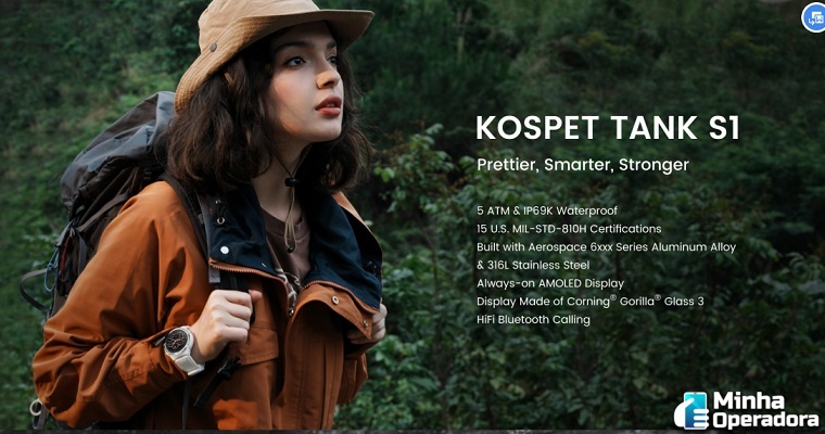 KOSPET-TANK-S1-um-relogio-inteligente-para-mulheres-que-gostam-de-aventura