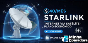 Novo plano Starlink 40 dólares por mês