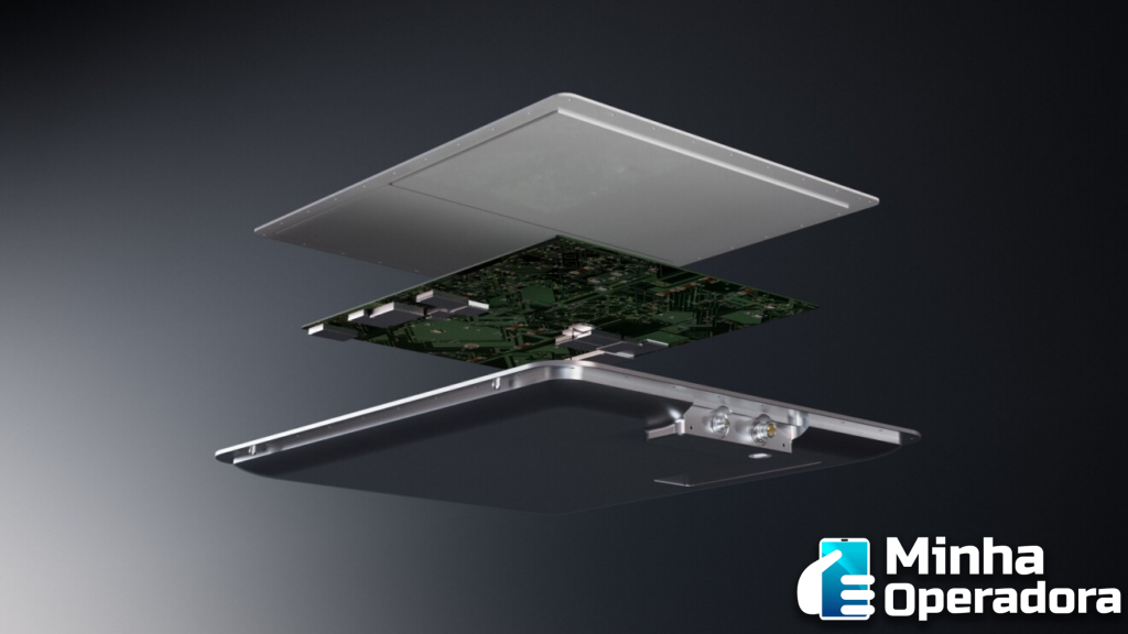 Antena Starlink avião