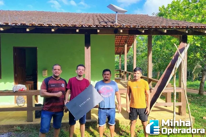Secretaria de Educação conclui instalação de internet Starlink em 22 escolas indígenas de Oiapoque