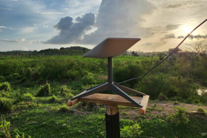 Starlink antena área rural