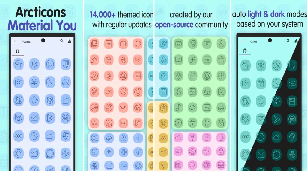 ARCTICONS MATERIAL YOU ICONS
