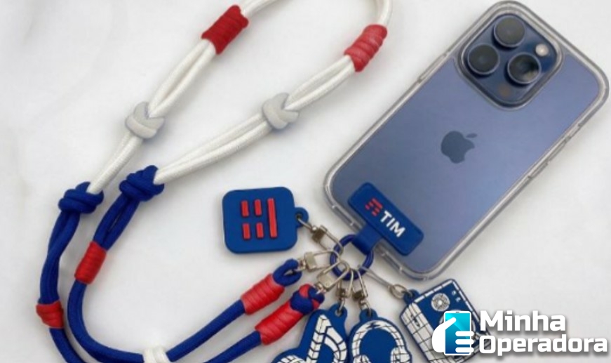 Alça personalizada e charms para celular TIM Rock in Rio 2026