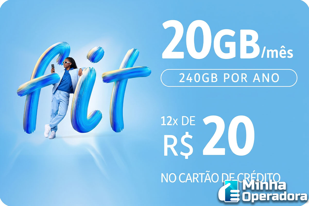 TIM lança promoção especial do Controle Fit Anual por R$ 20 no mês