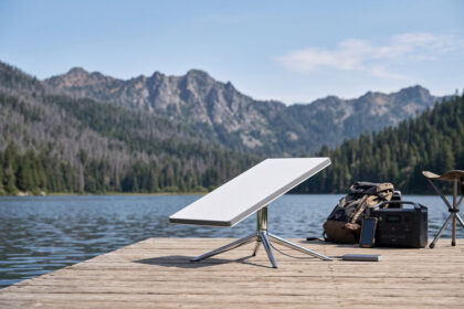 Antena Starlink Mini Acampamento SpaceX, aluguel, Starlink Mini
