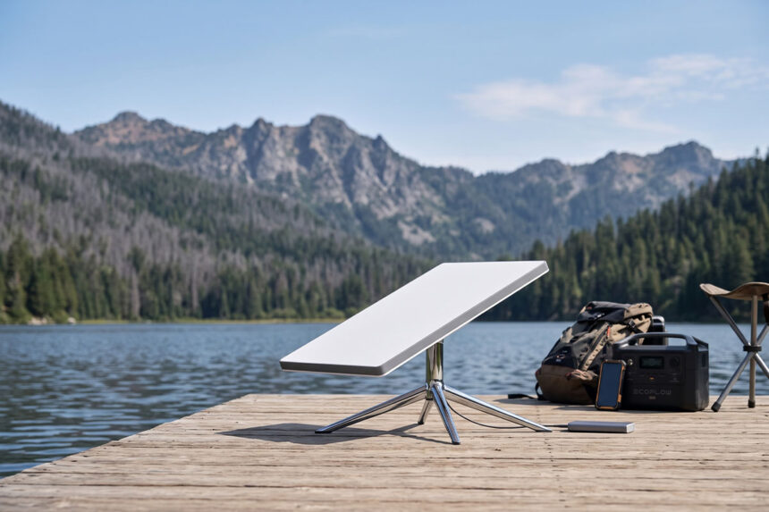 Antena Starlink Mini Acampamento SpaceX, aluguel, Starlink Mini