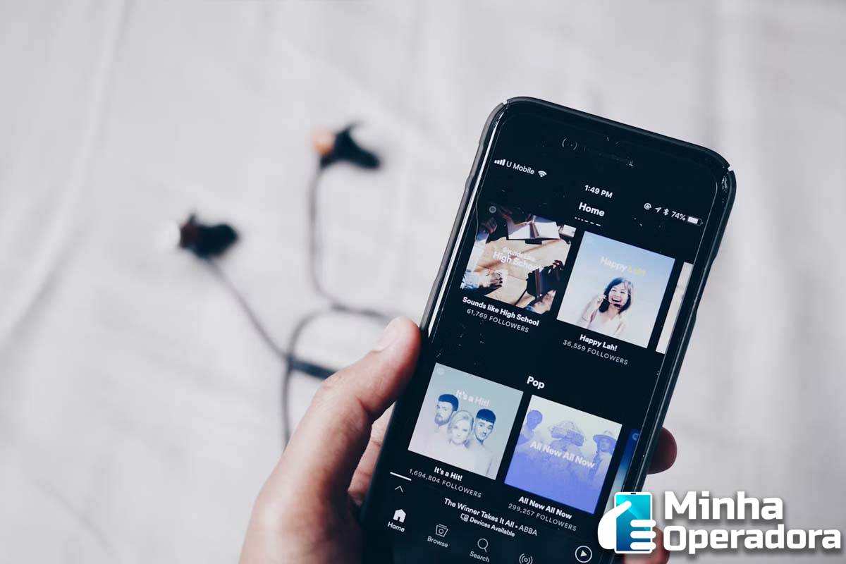 Spotify aplicativo celular Premium Família