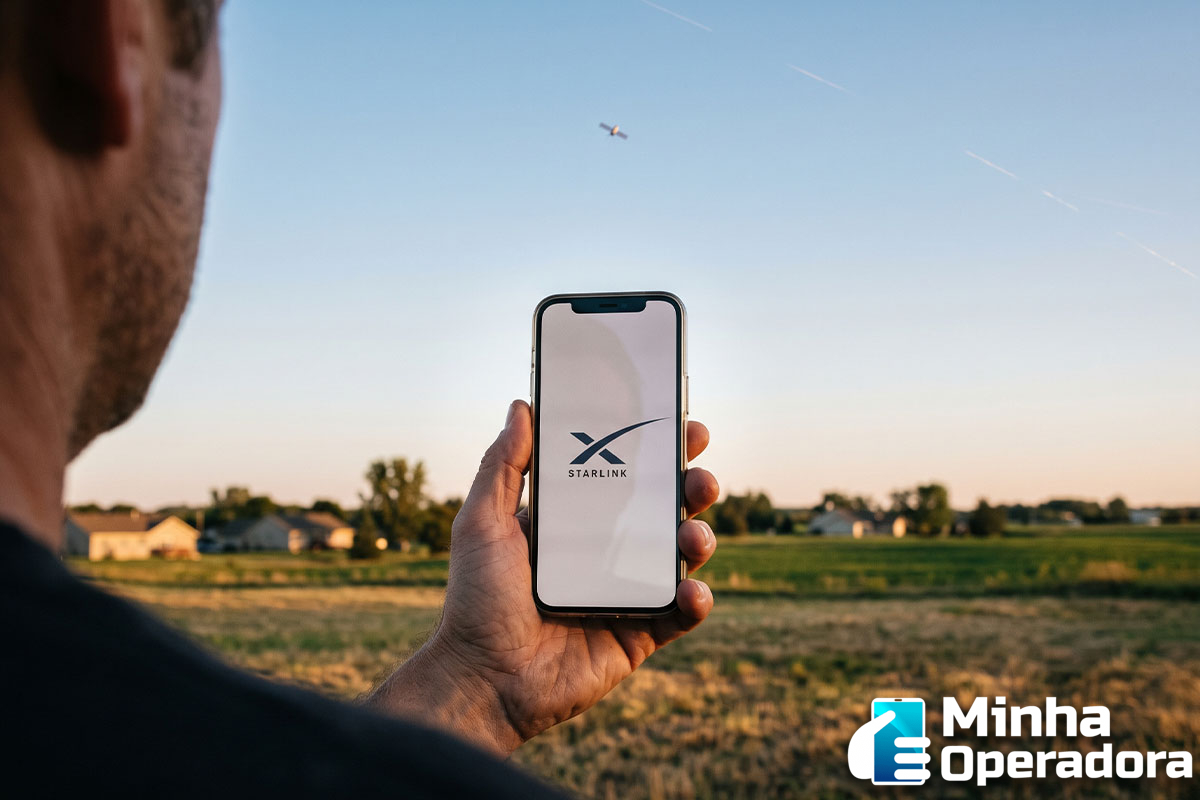 Starlink no celular satélite